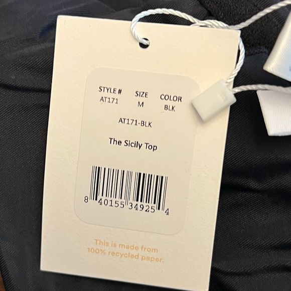 Andie Swim - NWT The Sicily Bathing Suit Bikini Top Sz M - Picture 8 of 8